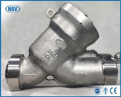 Rustfritt stål Y-Type tilbakeslagsventil